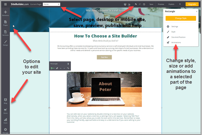 What is SiteBuilder.com? Not bad but too many complaints!