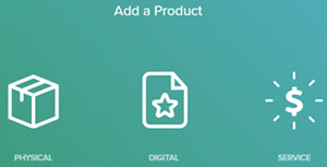 Add a product physical,digital or a service
